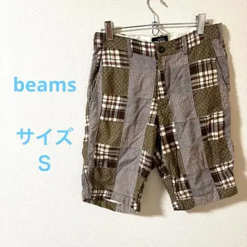 BEAMS 패치워크 숏팬츠