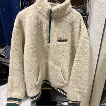 Converse 플리스 자켓 M 크림