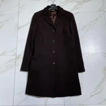 레어 해롯 체스터 코트 울 두꺼운 원단 H 로고 버튼