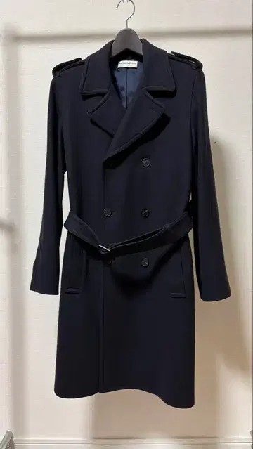 MELINDAGLOSS 메린다그로스 울 트렌치코트 네이비 46