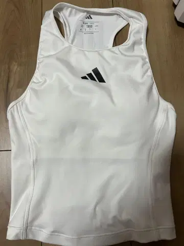 adidas 화이트 탱크탑 스트라이프