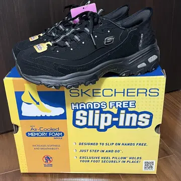 새상품 택 포함 스케쳐스 슬립인즈 딜라이트 24.5 블랙