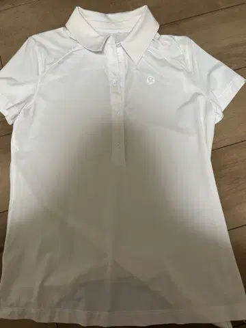 lululemon 화이트 피케 셔츠 여성용 골프
