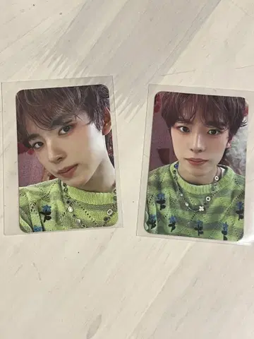 NCT WISH WISH 유우시 최초 한정판 트레이딩 카드 2장 세트