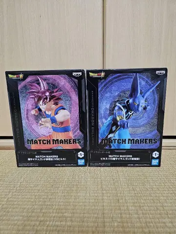 MATCH MAKERS 슈퍼 사이어인 갓 손오공 비루스 피규어 세트