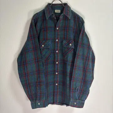 파이브 브라더 체크 무늬 셔츠 M 사이즈 90s