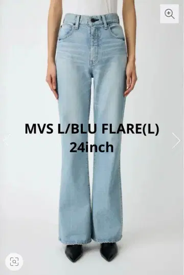 moussy MVS L/BLU FLARE(L) 24인치 롱 기장