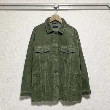 [ 새상품급 ] ZARA(자라) 코듀로이 오버 빅 셔츠 경량 아우터 자켓