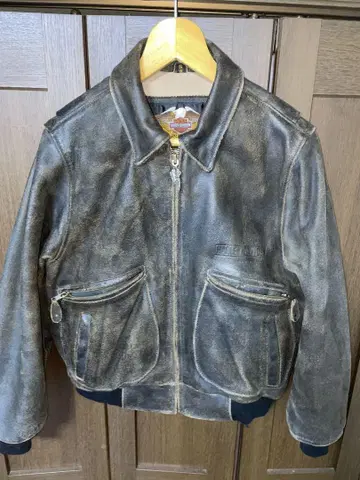 할리데이비슨 천연 가죽 빈티지 가죽 자켓