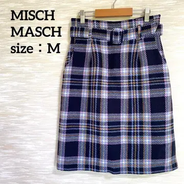 미슈마슈 MISCH MASCH 무릎 기장 타이트 스커트 [ M ] 울