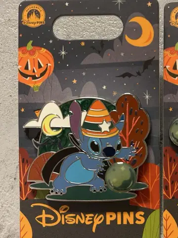 Disney 할로윈 핀 배지 스티치