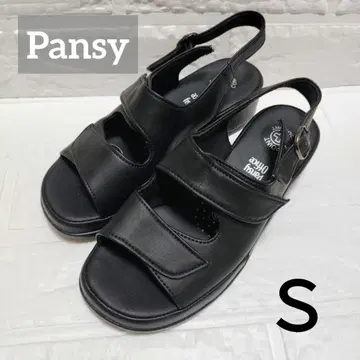 Pansy 샌들 슬리퍼 컴포트 블랙 S 22~22.5cm