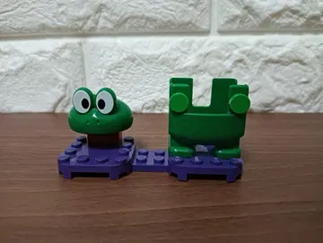 레고 LEGO 슈퍼 마리오 파워업 세트 개구리 마리오 변신