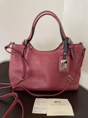Pelle Borsa 숄더백 미니 토트 새상품급