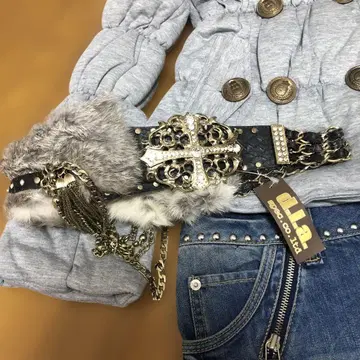 택 포함 새상품 d.i.a. 퍼 벨트