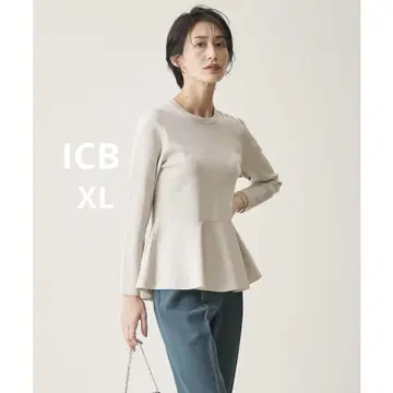 미사용 ICB [세탁 가능] 신세틱얀 페플럼 니트 특대 완판