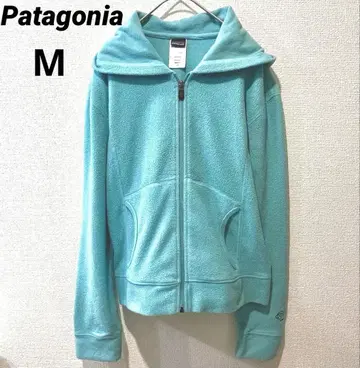 Patagonia 플리스 후드티 M 아쿠아 블루