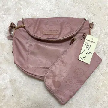 미사용 맨해트너즈 숄더백 고양이 캣 패턴