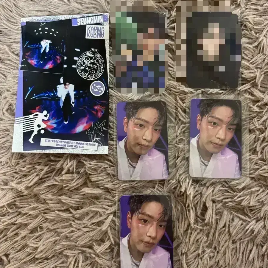 SKZ Karma album seungmin poca album skizuu accordion postcard