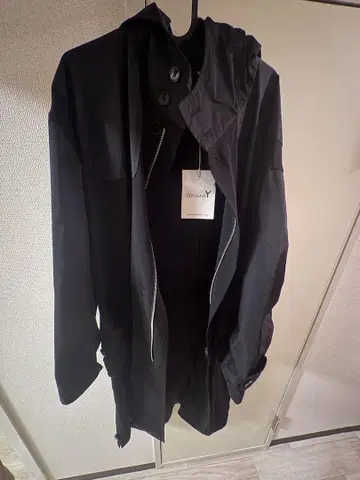 그라운드 Y 22AW 코트 블랙