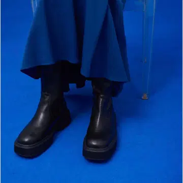 UNITED TOKYO 부츠 블랙 통굽