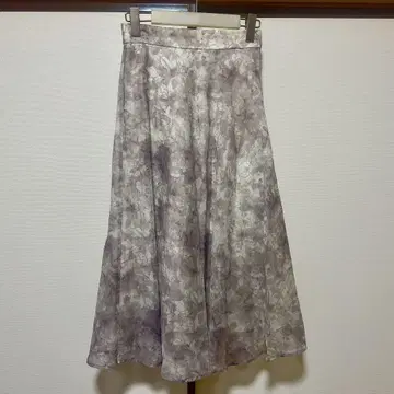 [ any SiS ] 수채화 플라워 프린트 스커트