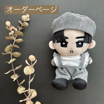 스노치루 인형 옷 글렌체크 살로펫 세트 SnowMan