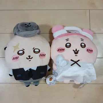 치이카와 (먼작귀) 운반해 봐! BIG 봉제 인형 랏코 헌책방 2개 세트