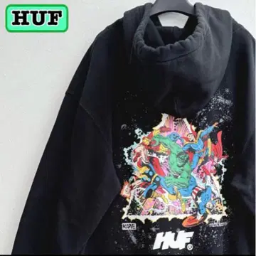 HUF 마블 콜라보 어벤져스 후드티 L
