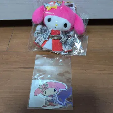 에도 대오쿠전 마이멜로디 마스코트 봉제 인형 기모노 기모노