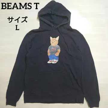 빔즈 티 고양이 오버 후드티 트레이닝복 L