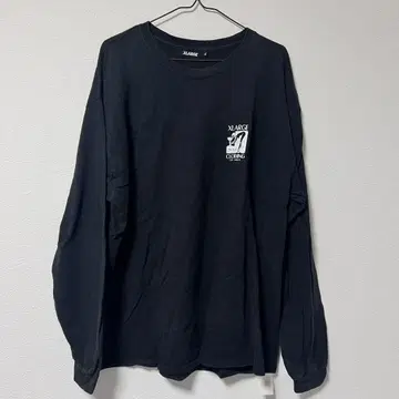 XLARGE 엑스라지 롱T 프린트 롱 슬리브 블랙 XL