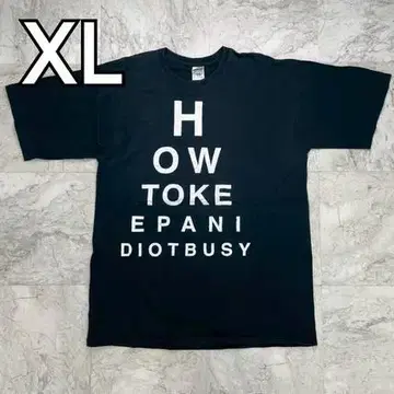 길단 남성용 T셔츠 XL 블랙 화이트 빅 프린트 코튼