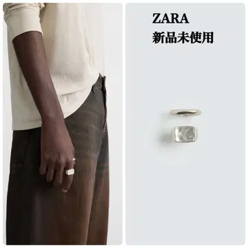 완판템 ZARA 메탈 콤비 반지 2개 세트 미사용 새상품