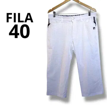휠라 FILA 화이트 숏팬츠 사이즈 40 화이트 하프 팬츠 남성용