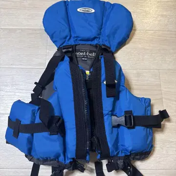 [ 새상품급 ] mont-bell 구명 조끼 파랑 125-155
