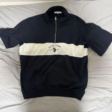 U.S. POLO ASSN. 집업 피케 셔츠 L