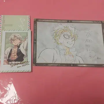 귀멸의 칼날 월드 투어 폴라로이드풍 브로마이드 dining 실미 엽서