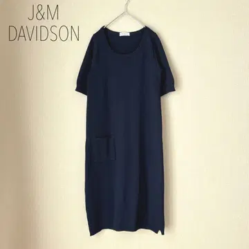 J&M DAVIDSON 데이비드슨 니트 원피스 반팔 롱 기장