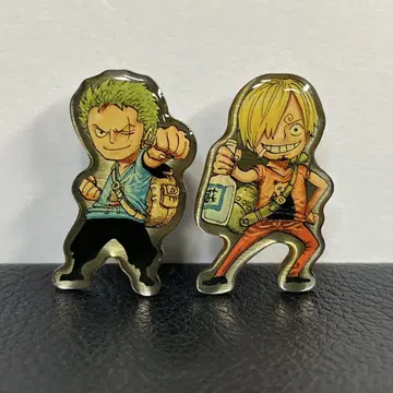 ONE PIECE 원피스 구마모토 부흥 핀 배지 조로 상디
