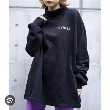 [ 새상품급 ] AVIREX 터틀넥 맨투맨 풀오버