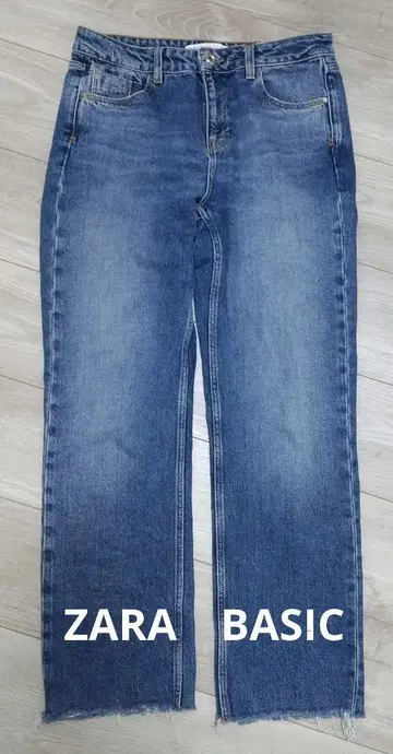 ZARA BASIC 프린지 데님 팬츠
