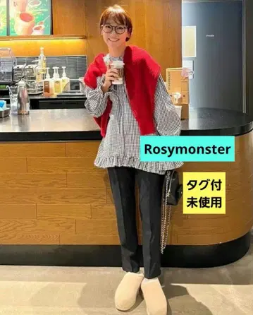 택 포함 미사용 Rosymonster 스위트피 팬츠 BLACK