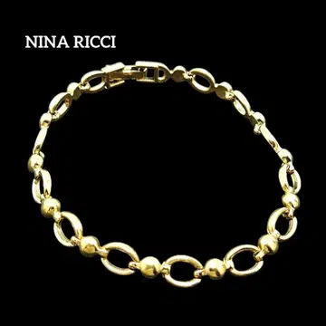 새상품급 NINA RICCI 팔찌 골드