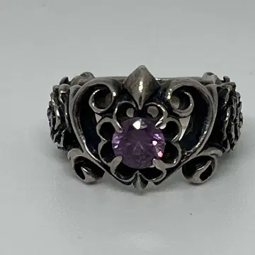 DEAL DESIGN 하트와 장미 실버 반지 남성용 여성용