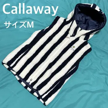 캘러웨이 골프 스트라이프 플리스 베스트 M 사이즈