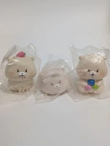토모다치와 곰 소프트 비닐 컬렉션 가챠가챠 캡슐 토이 3개 세트
