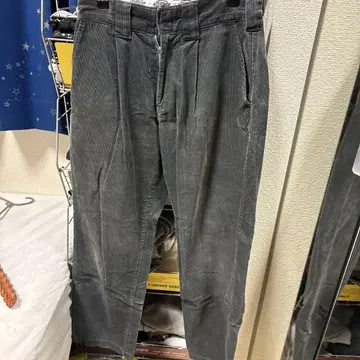 Dickies 그레이 와이드 팬츠