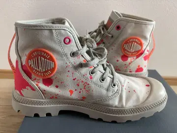 PALLADIUM 25cm 라이트 그레이 팔라디움 스플래터 스니커즈