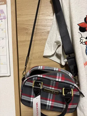 MALIKER 체크 무늬 숄더백